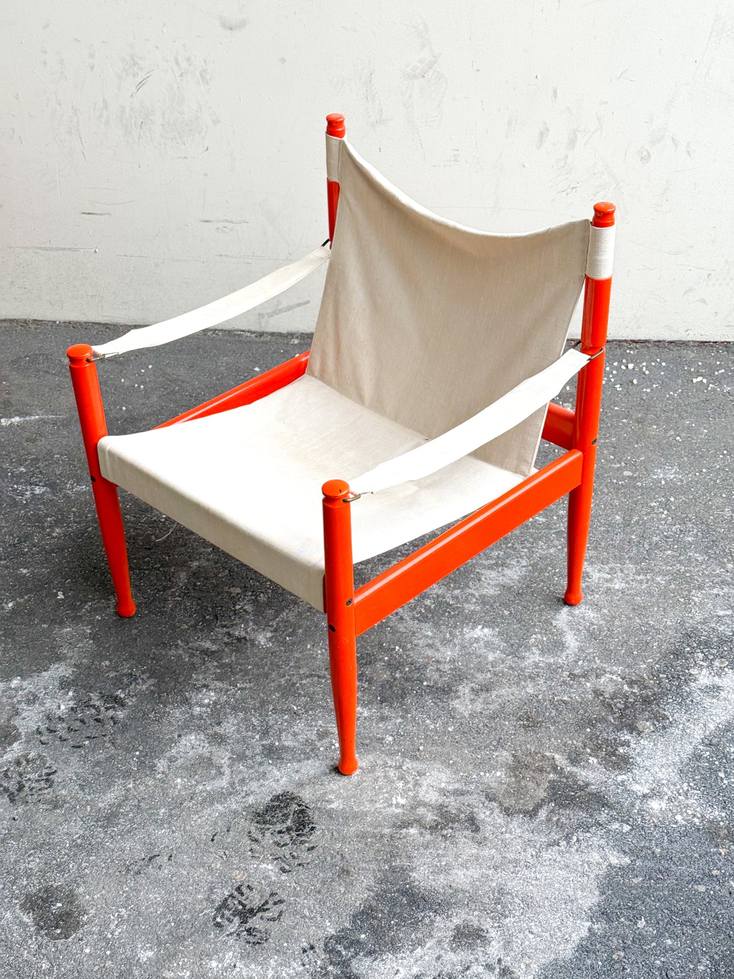 Safari chair by Erik Wørts for Niels Eilersen, Denmark, 1960s