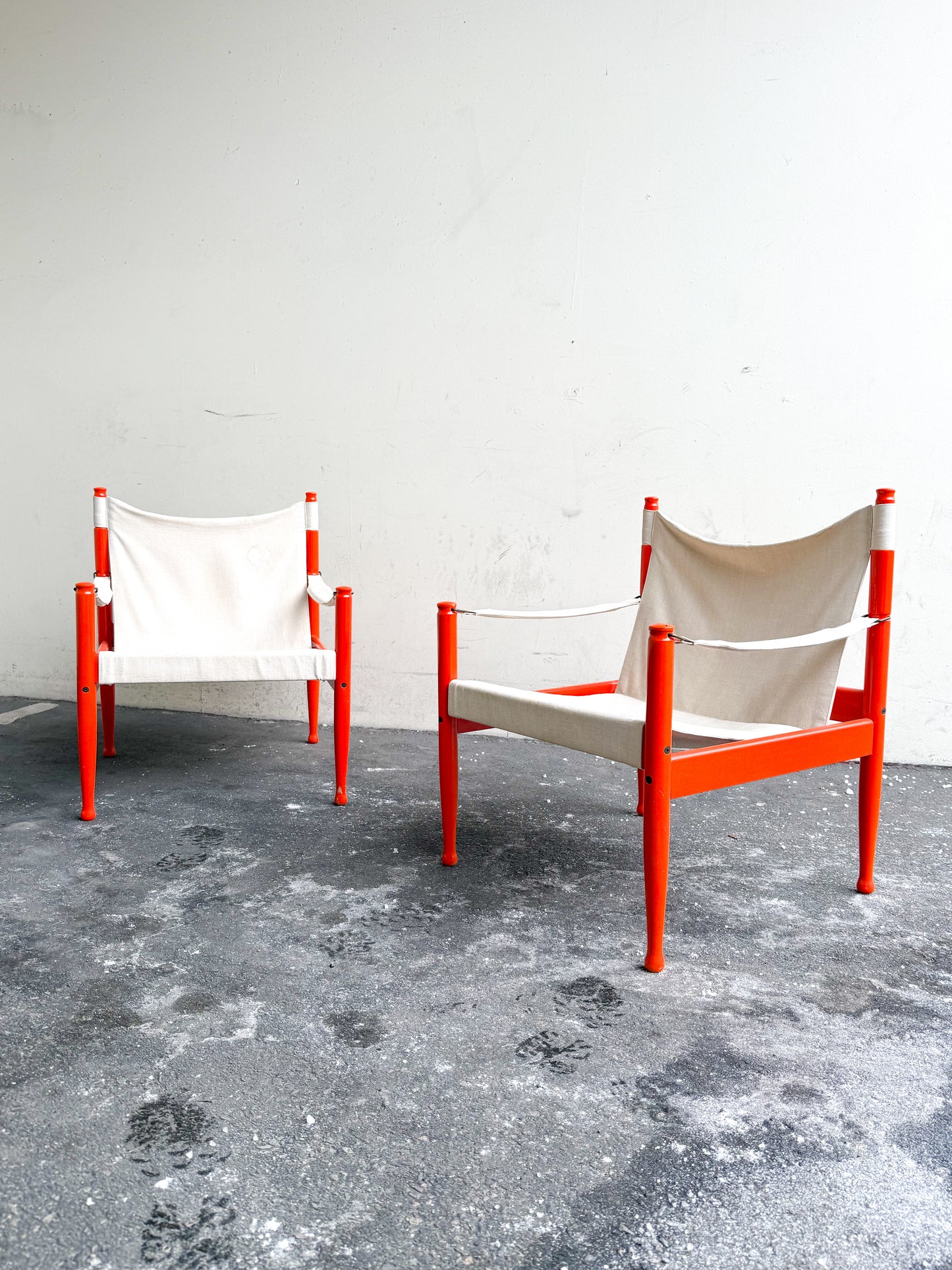 Safari chair by Erik Wørts for Niels Eilersen, Denmark, 1960s