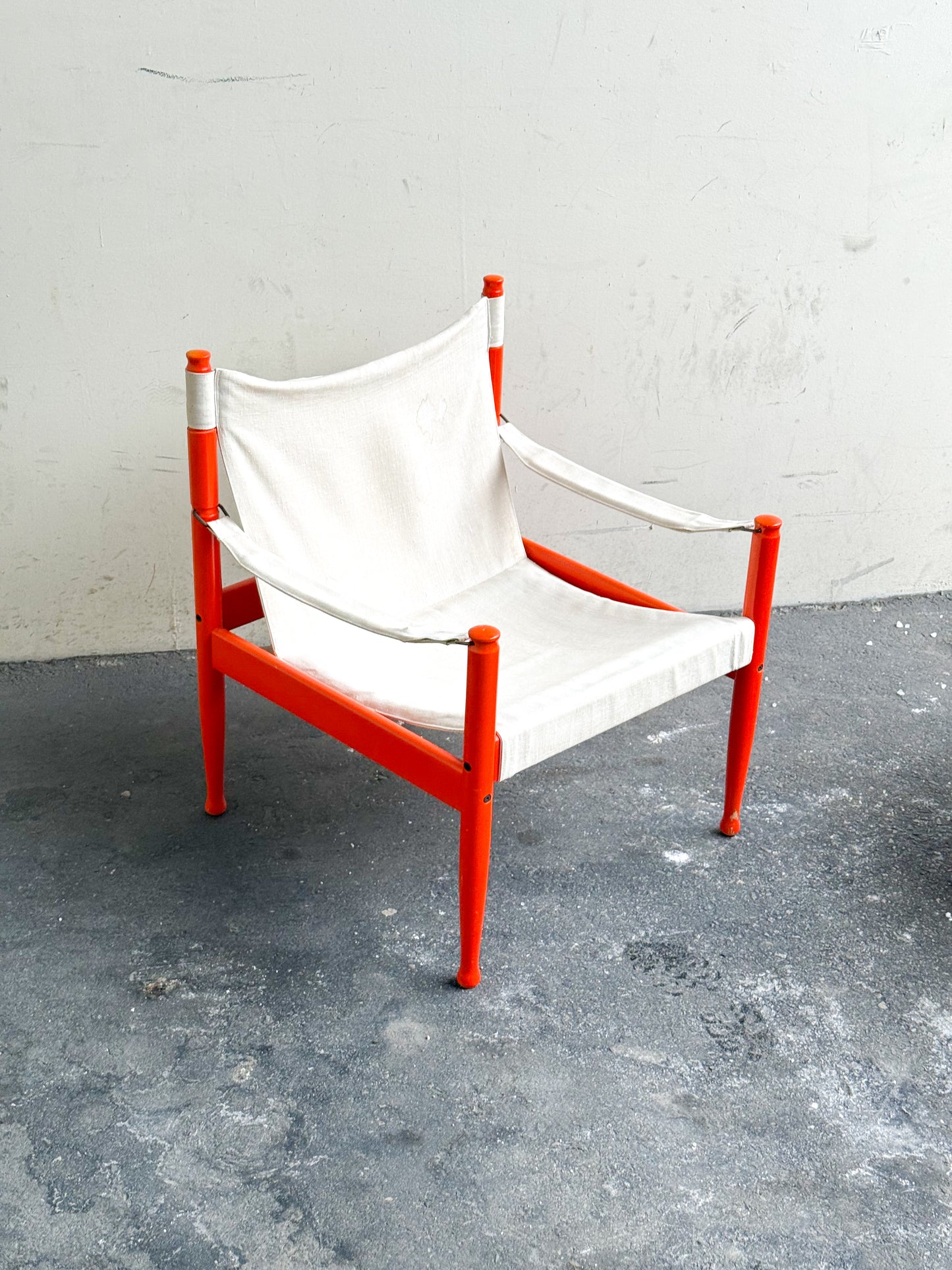 Safari chair by Erik Wørts for Niels Eilersen, Denmark, 1960s