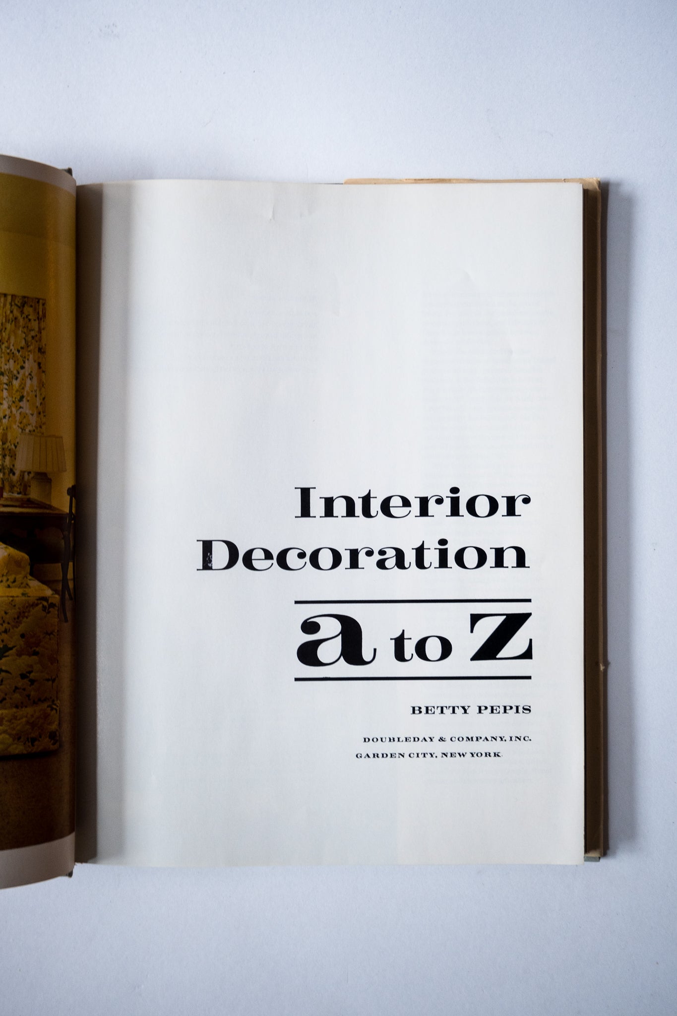 Interior Decoration A to Z, Pepis, 1965