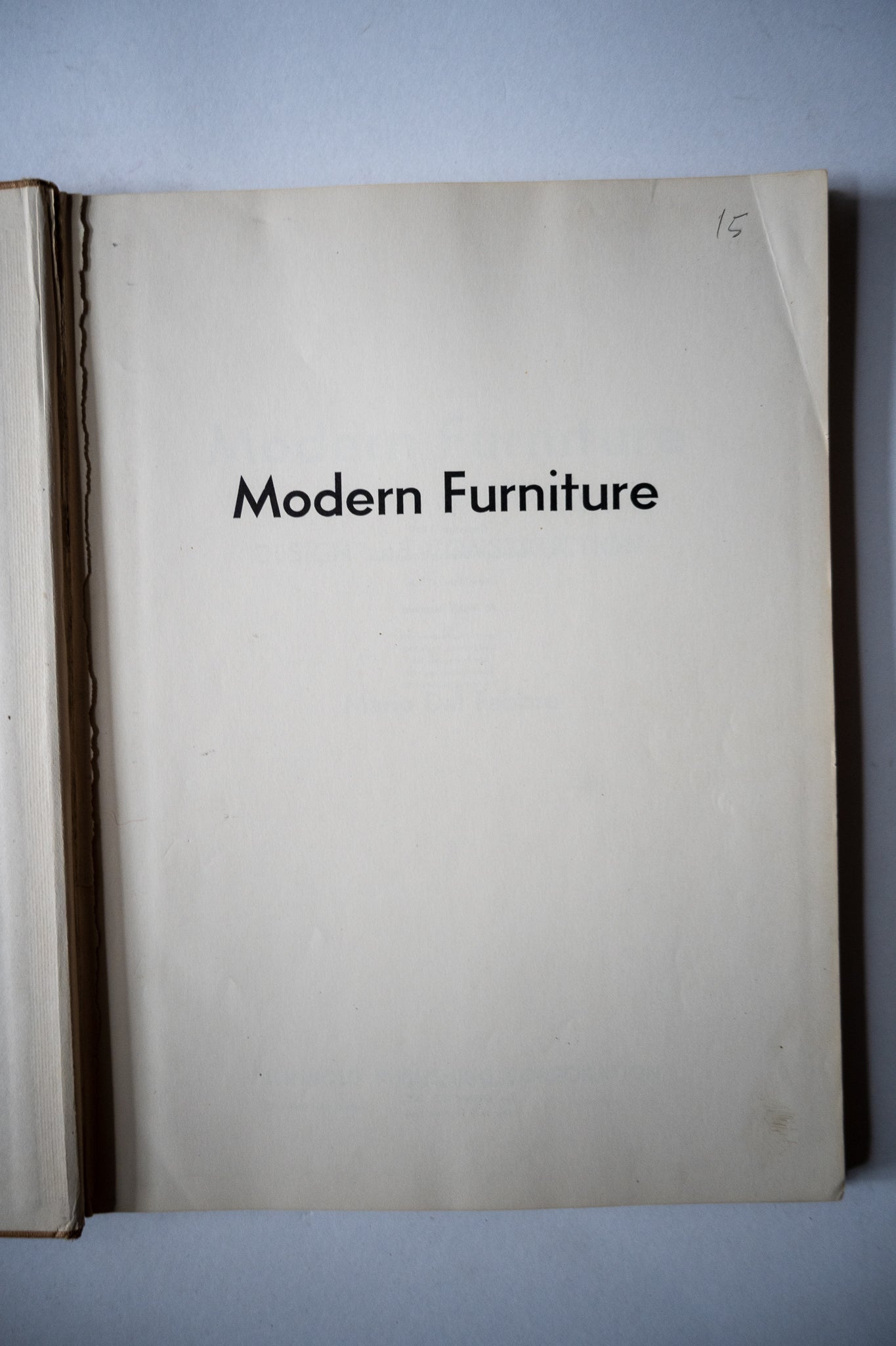 Modern Furniture: Its Design and Construction, Fabbro, 1952