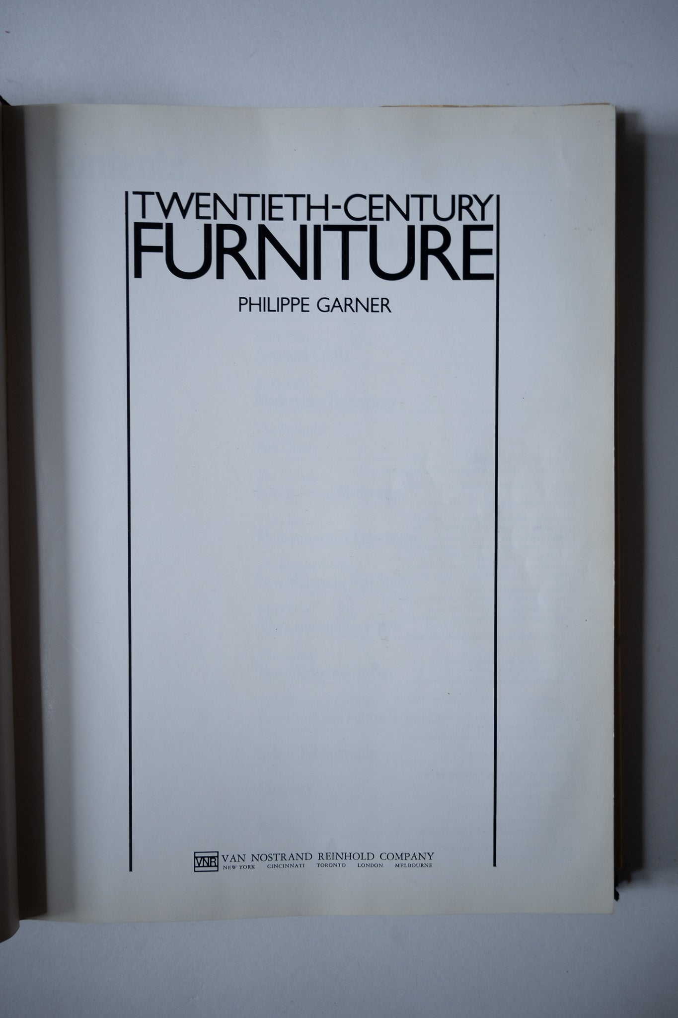 Twentieth Century Furniture, Garner, 1980