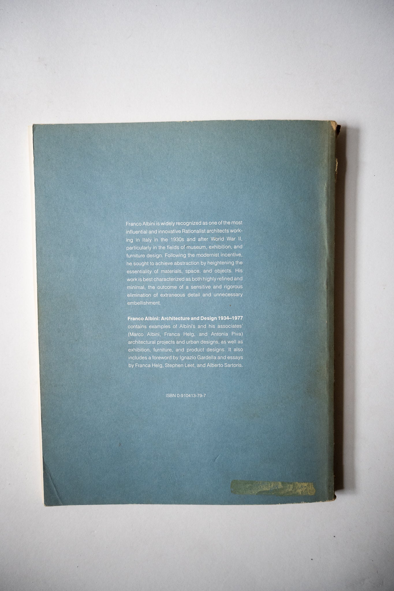 Franco Albini: Architecture and Design 1934-1977, Leet, 1990