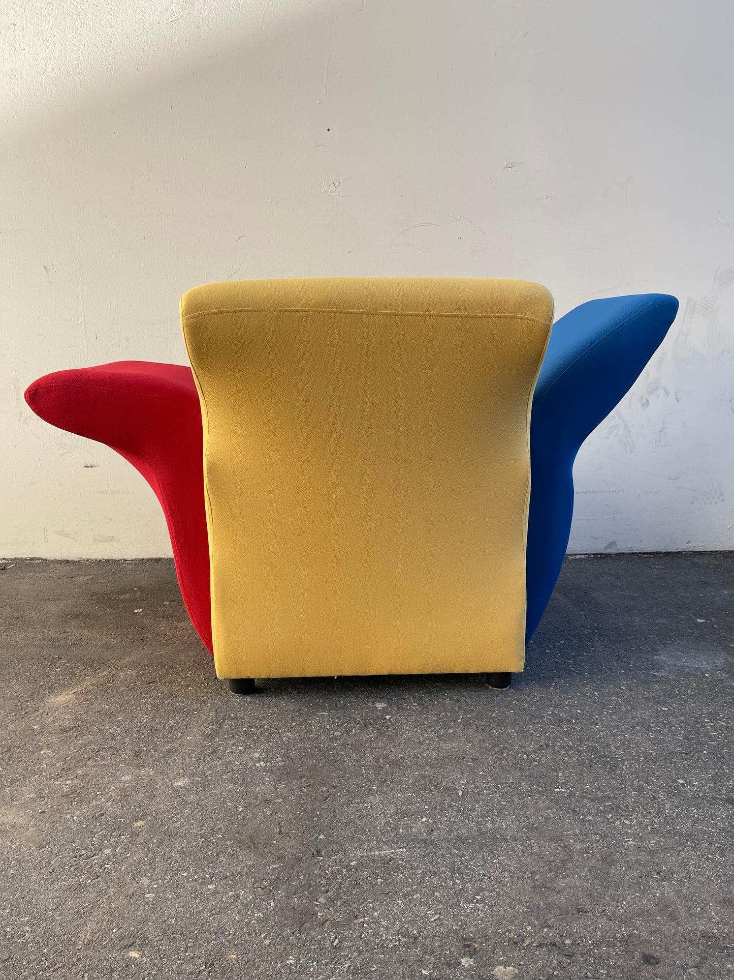 Postmodern Multicolor Lounge Chair by David Burry, Montreal, 1980s