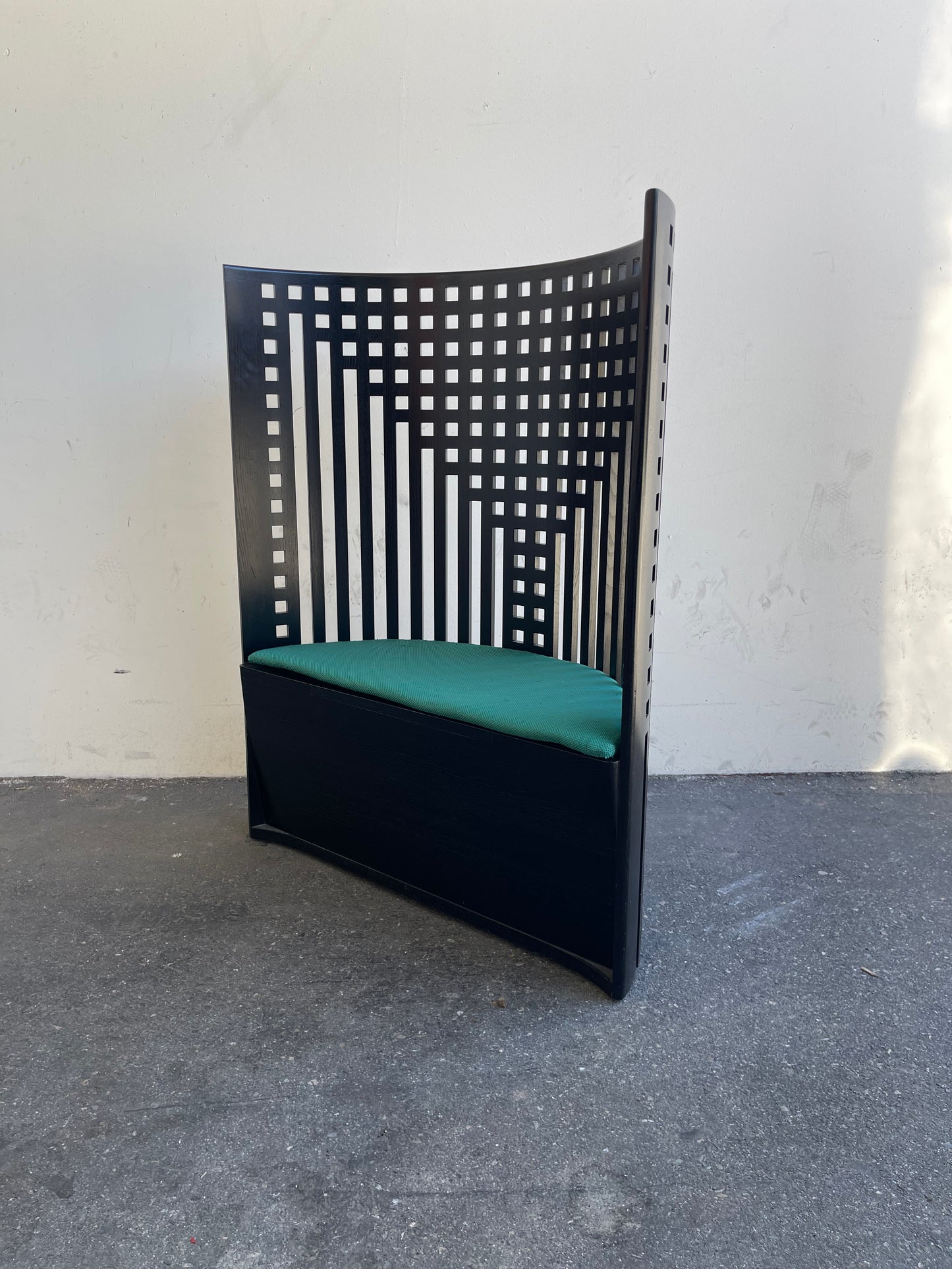 Willow, 1. Chair by Charles Rennie Mackintosh for Cassina, Italy, 1970's