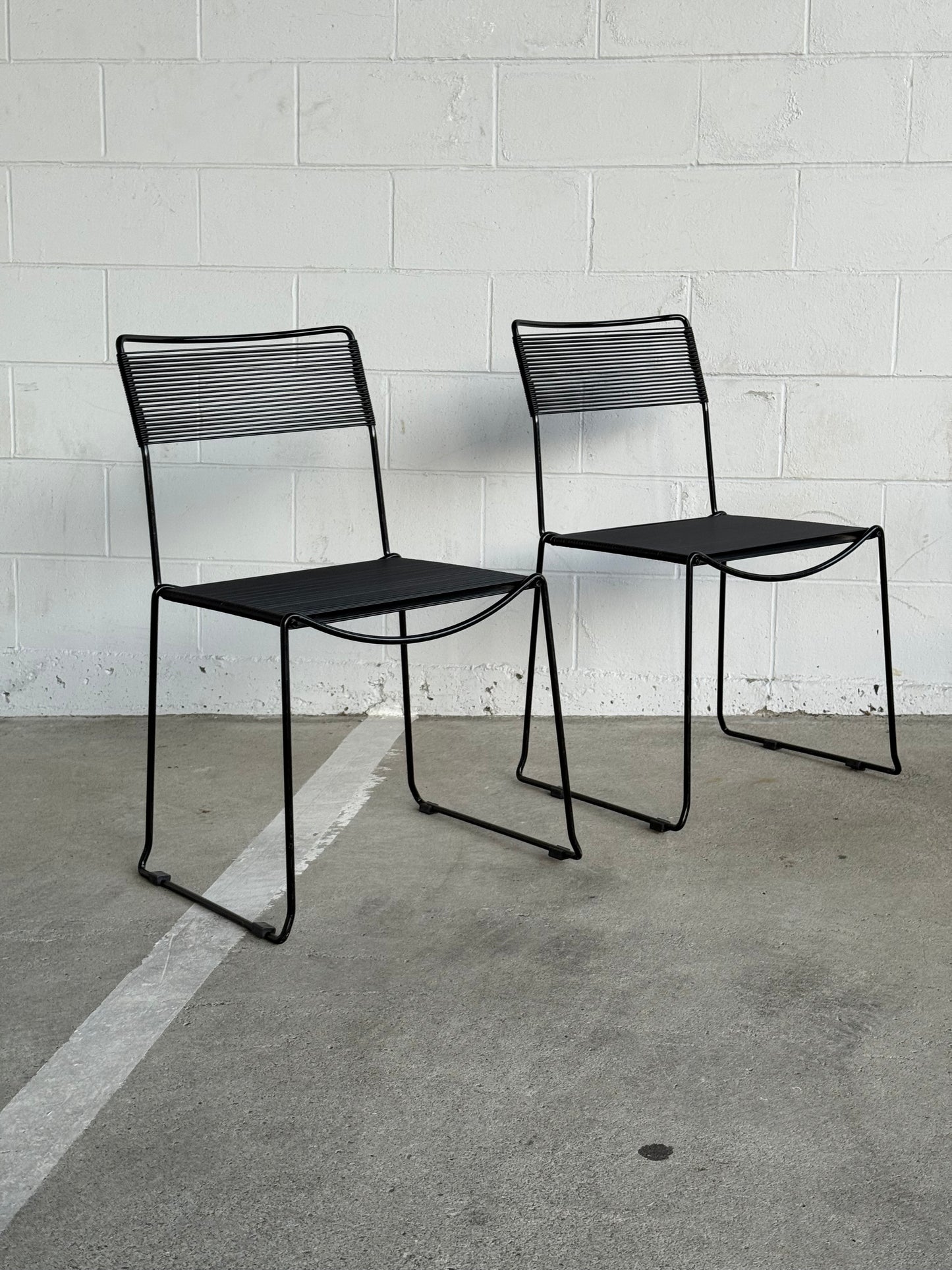 Pair of Spaghetti chairs by Giandomenico Belotti for Alias