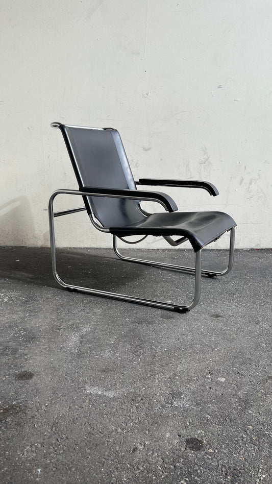 B53 leather lounge chair by Marcel Breuer