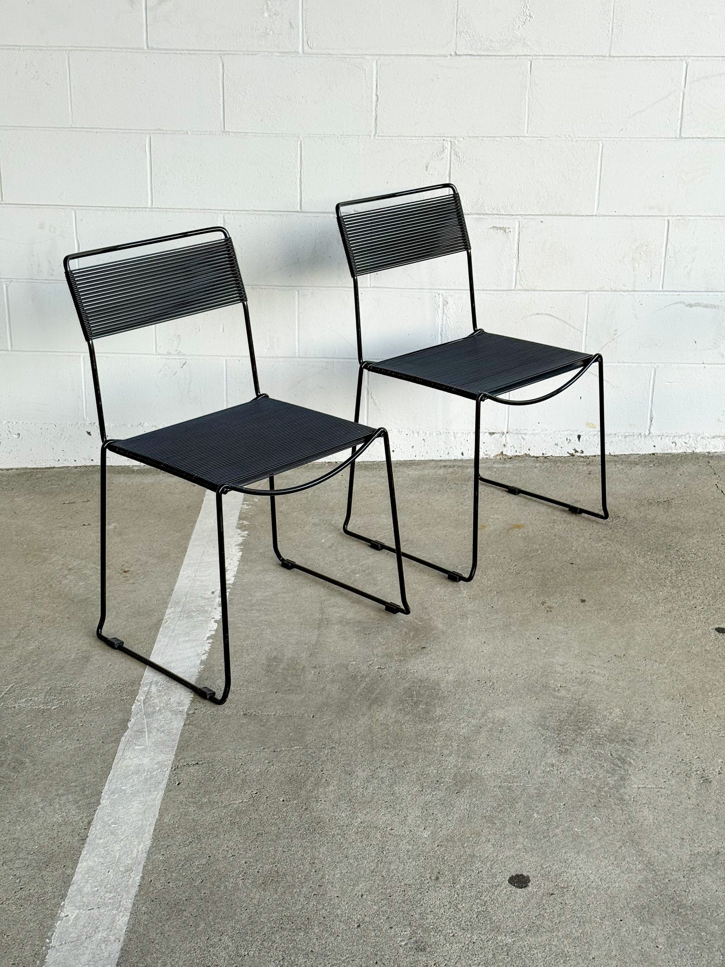 Pair of Spaghetti chairs by Giandomenico Belotti for Alias
