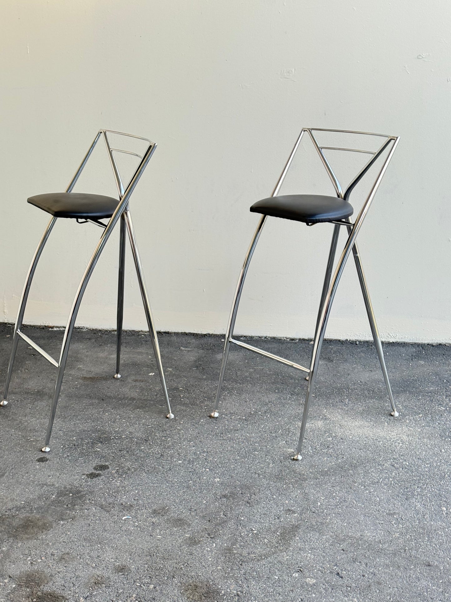 Pair of Cinderella folding stools by Hiroyuki Yamakado