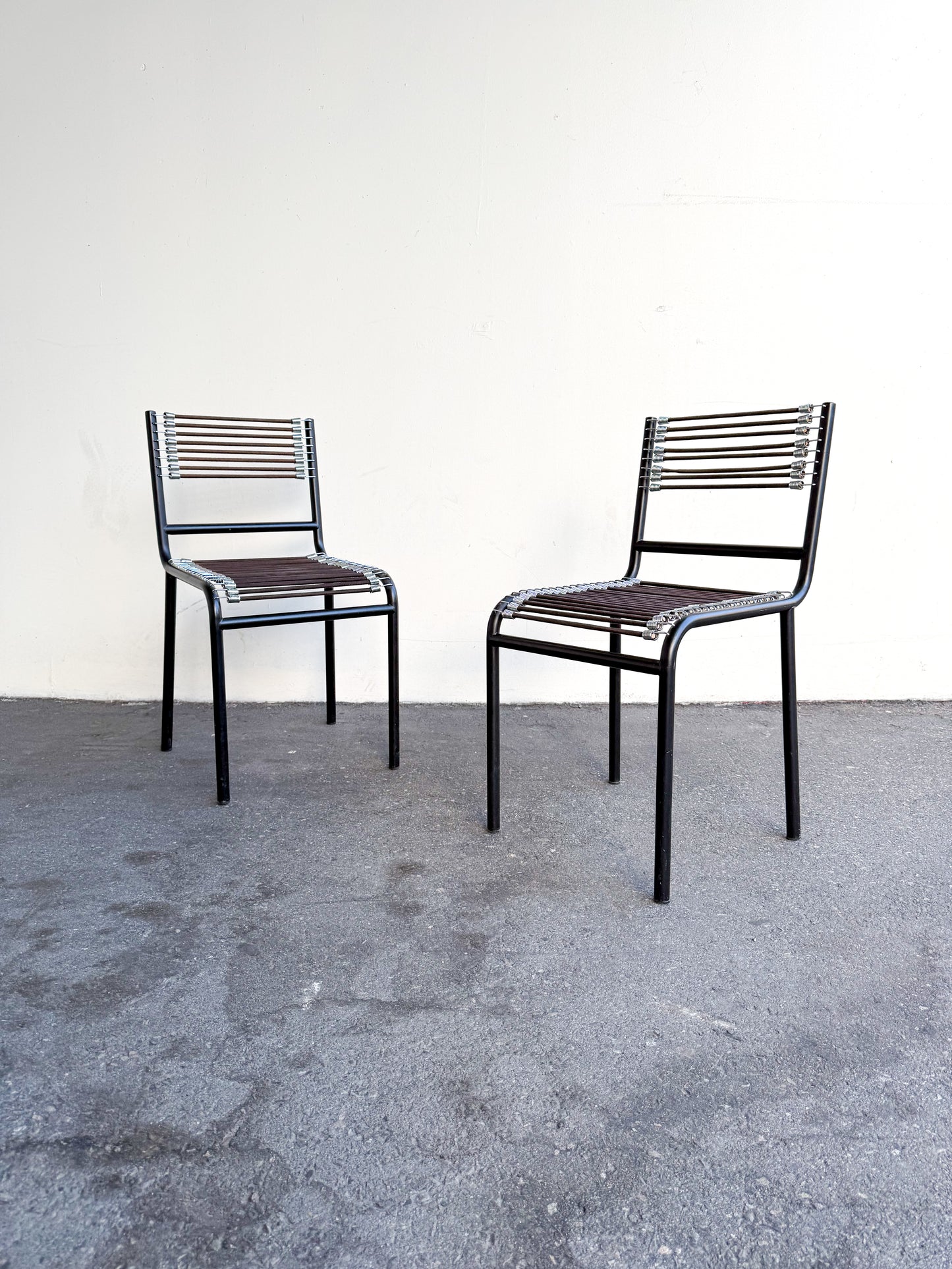 Pair of Sandows chairs by René Herbst for Ecart