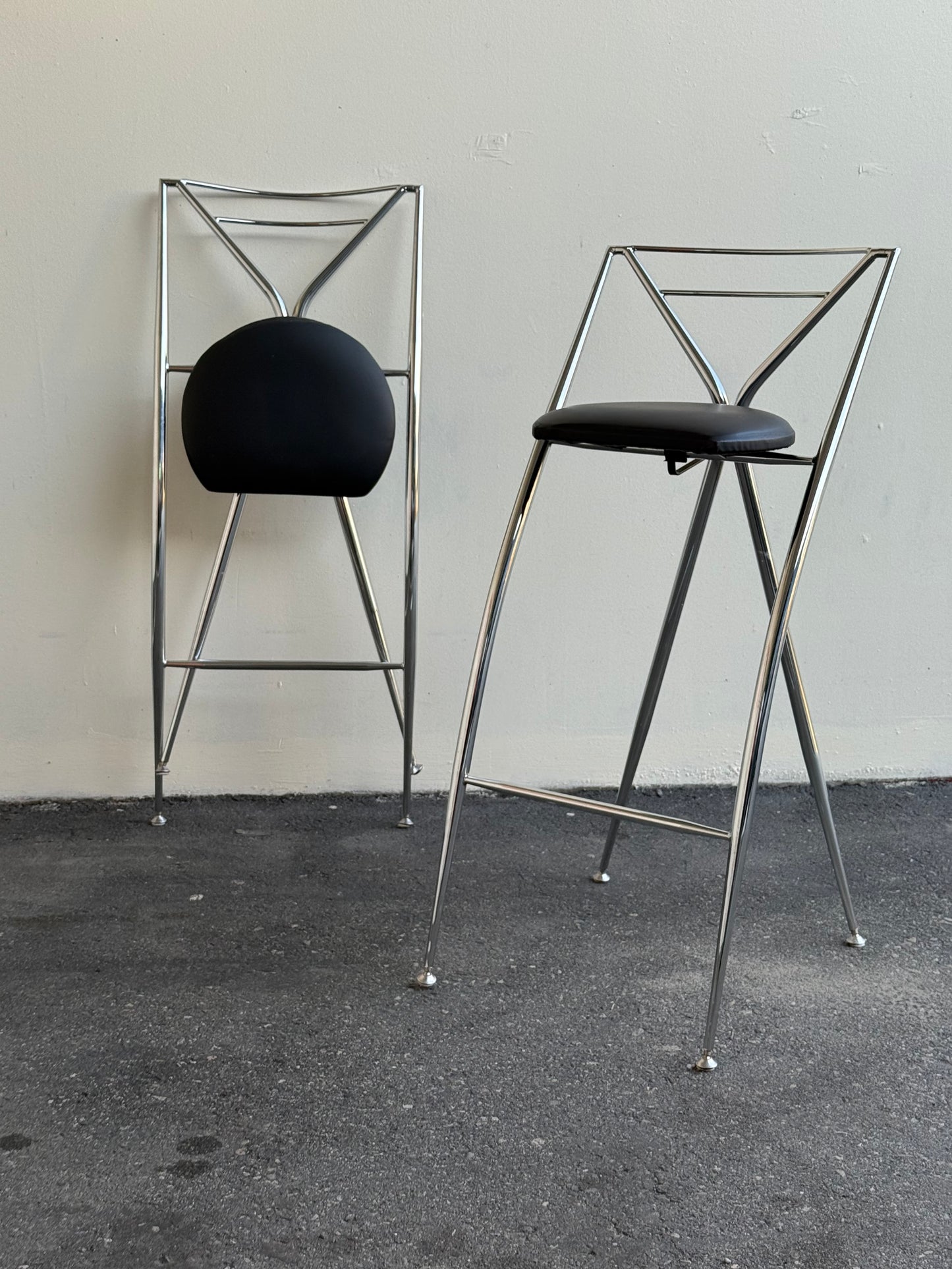 Pair of Cinderella folding stools by Hiroyuki Yamakado
