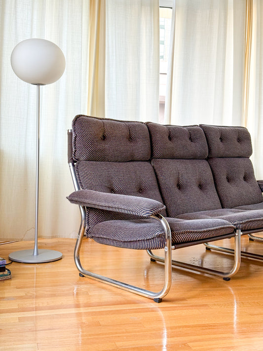 Tubular chrome sofa