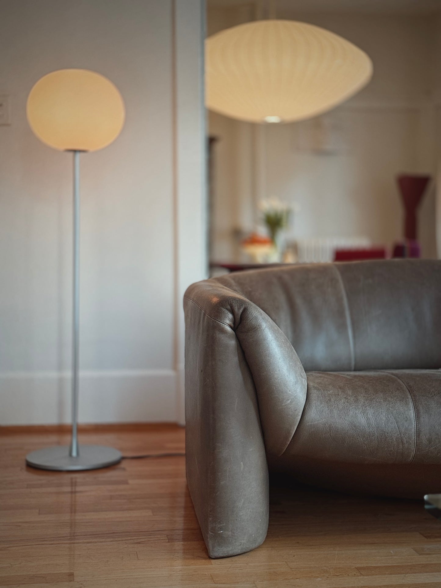 Glo- Ball Floor Lamp By Jasper Morrison for Flos