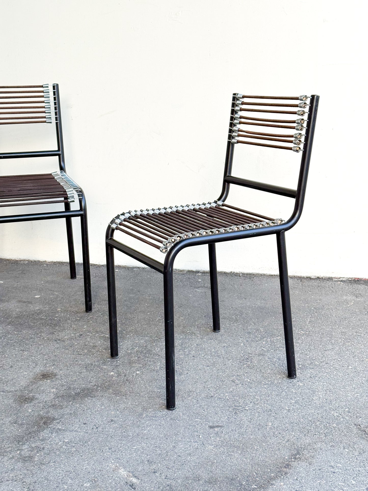 Pair of Sandows chairs by René Herbst for Ecart
