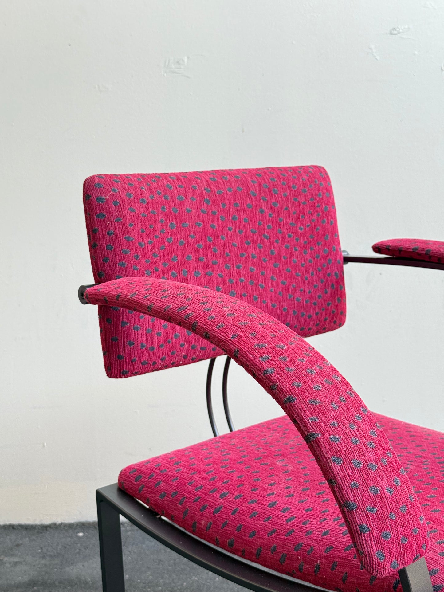 Set of four polkadot armchairs for Saporiti Italia