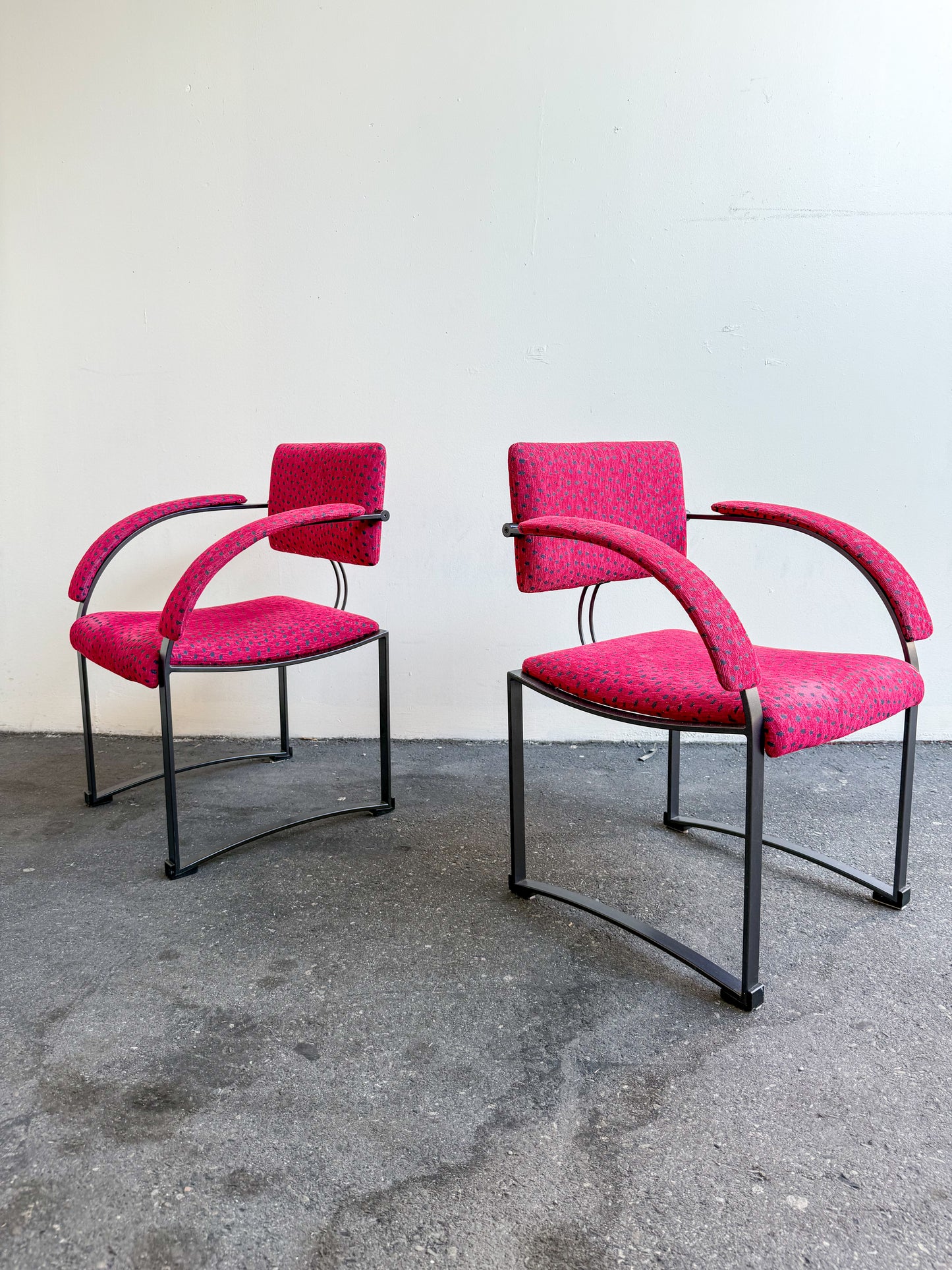 Set of four polkadot armchairs for Saporiti Italia