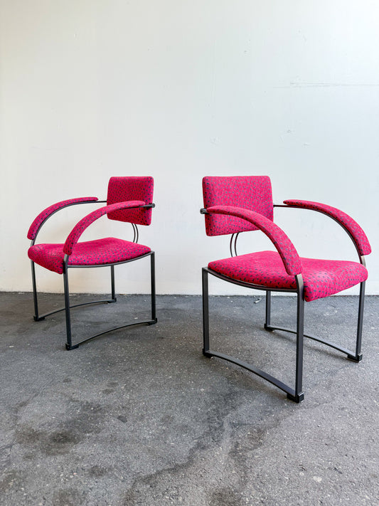 Set of four polkadot armchairs for Saporiti Italia