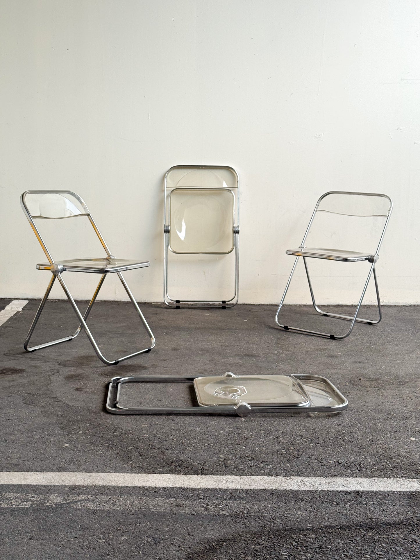 Plia Chairs by Giancarlo Piretti for Anonima Castelli, Italy, 1967