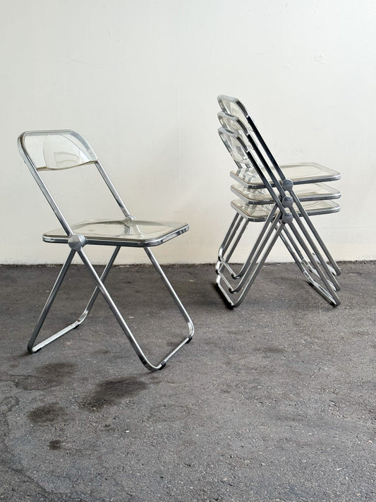 Plia Chairs by Giancarlo Piretti for Anonima Castelli, Italy, 1967
