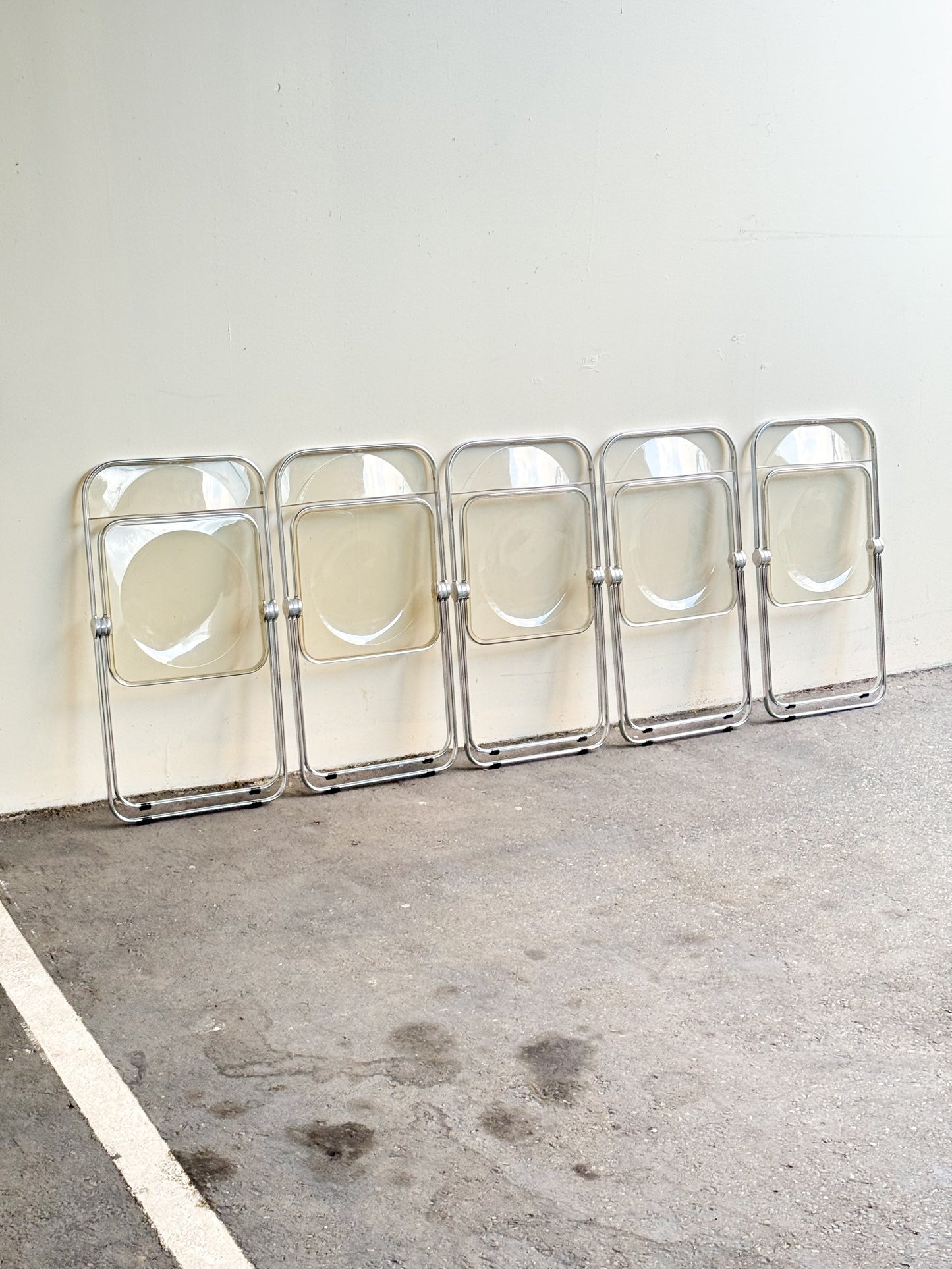Plia Chairs by Giancarlo Piretti for Anonima Castelli, Italy, 1967