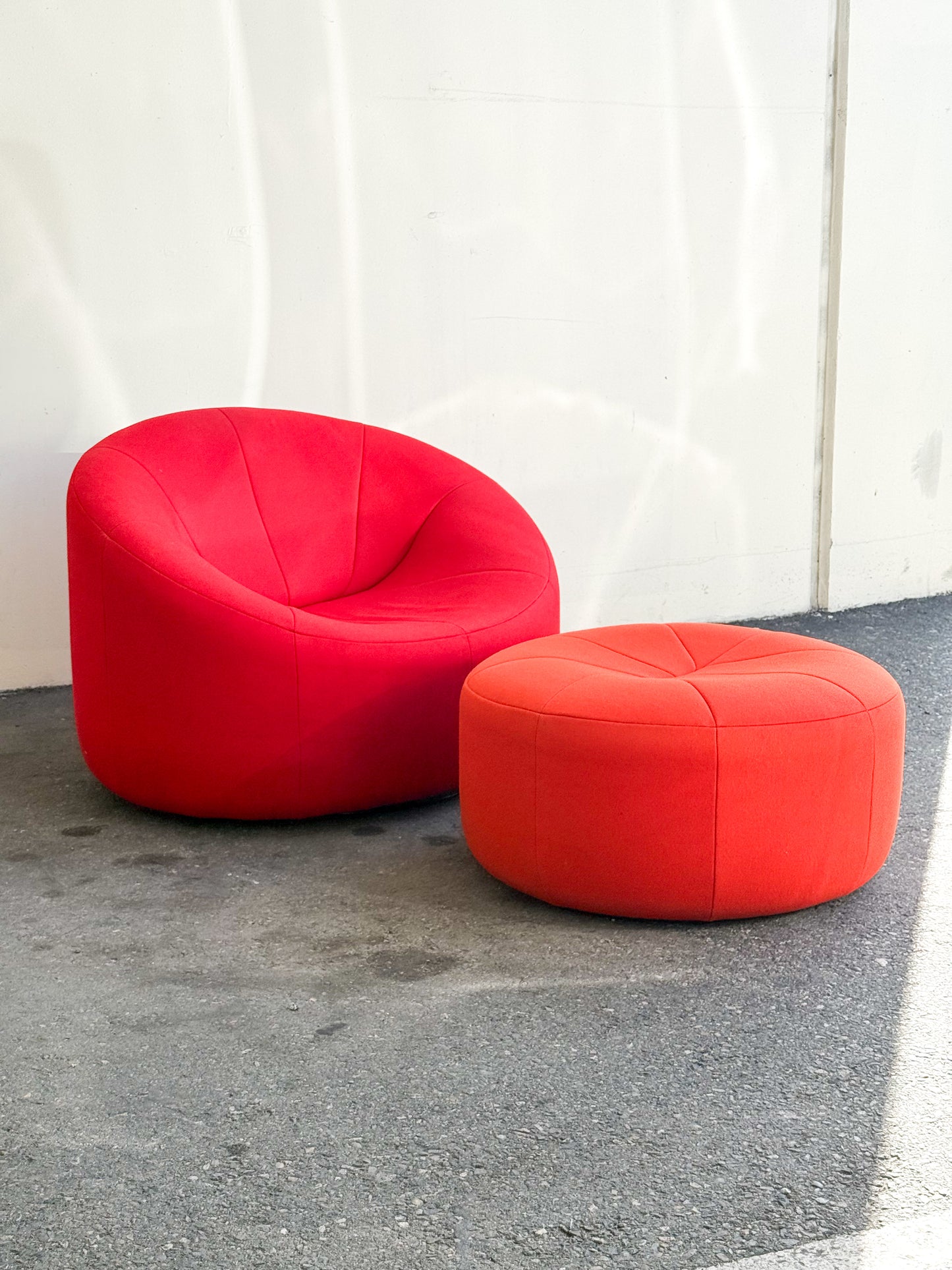 Pumpkin chair & Ottoman by Pierre Paulin for Ligne Roset